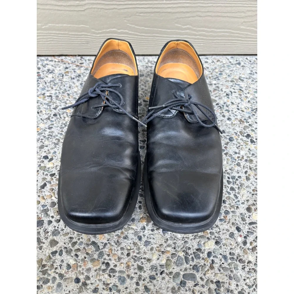 Dr Martens Men's Black Leather Square Toe Oxford‎ Dress Shoes 1C61 Size 11